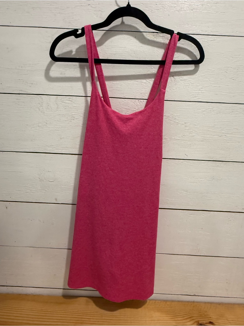 GapFit brushed tech jersey athletic sports dress in pink.